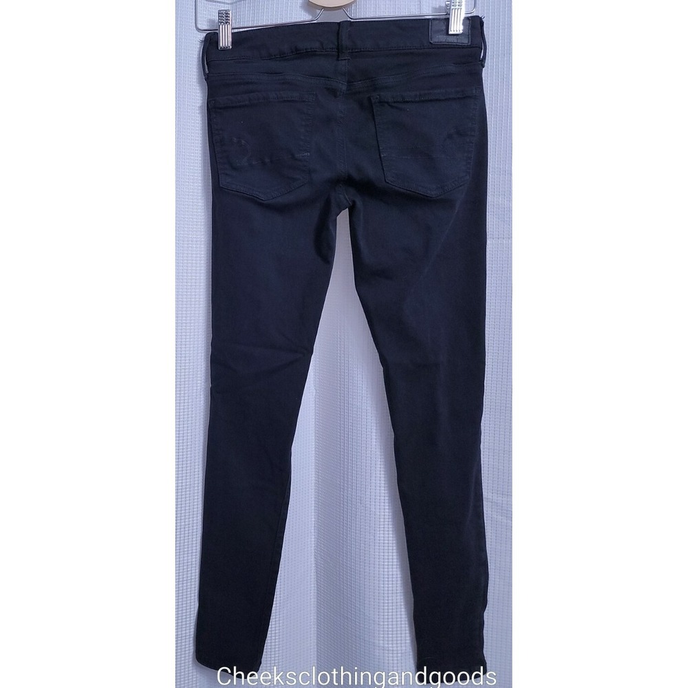 American Eagle Black Jegging Super Stretch Jeans Women's Size 2 Regular - Picture 4 of 8